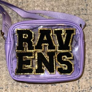 Clear crossbody stadium bag